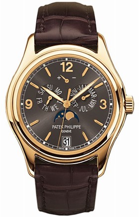 Patek Philippe Complications Grey Dial 18kt Yellow Gold Men's Watch 5146J-010