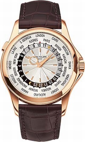 Patek Philippe Complications Mechanical Silver Dial Leather Men's Watch 5130R-018