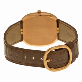 Patek Philippe Golden Ellipse Automatic Brown Dial 18 kt Rose Gold Men's Watch 3738/100R/001