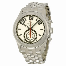 Patek Philippe Complications Silver Dial Chronograph Stainless Steel Men's Watch 5960-1A