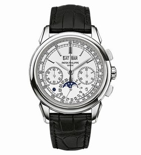 Patek Philippe Grand Complications Silver Dial Chronograph 18K White Gold Men's Watch 5270G-018