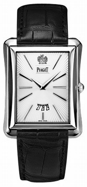 Piaget Emperador Silver Dial 18K White Gold Men's Watch G0A32120