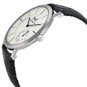 Piaget Altiplano Automatic Silver Dial Black Leather Men's Watch G0A35130