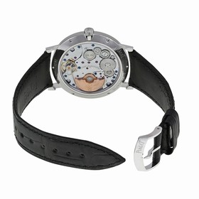 Piaget Altiplano Automatic Silver Dial Black Leather Men's Watch G0A38130