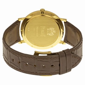 Piaget Altiplano Mechanical White Dial Leather Strap Mens Watch G0A29120