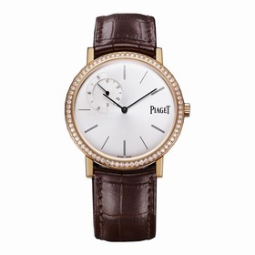 Piaget Altiplano Silver Dial 18K Rose Gold Diamond Men's Watch GOA36118