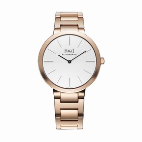 Piaget Altiplano White Dial 18K Rose Gold Automatic Ladies Watch GOA40105