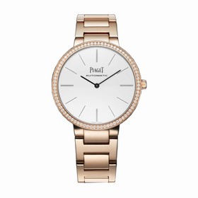 Piaget Altiplano White Dial 18K Rose Gold Automatic Ladies Watch GOA40108