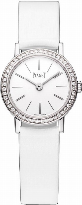 Piaget Altiplano White Dial White Satin Ladies Watch G0A36532