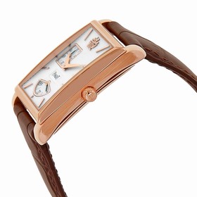 Piaget Black Tie Emperador Silver Dial Brown Leather Men's Watch G0A33070