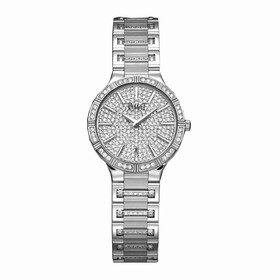 Piaget Dancer Diamond Pave Dial 18K White Gold Ladies Watch GOA34053