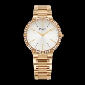 Piaget Dancer Mechanical Silver Dial 18Kt Rose Gold Ladies Watch G0A38056