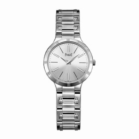 Piaget Dancer Silver Dial 18K White Gold Ladies Watch GOA33051