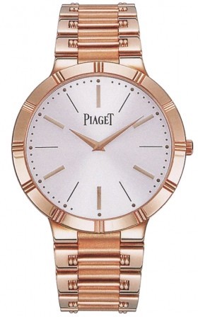 Piaget Dancer Silver Dial 18kt Pink Gold Ladies Watch GOA34055