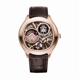Piaget Emperador Brown Dial 18kt Rose Gold Men's LIMTIED Watch GOA39042