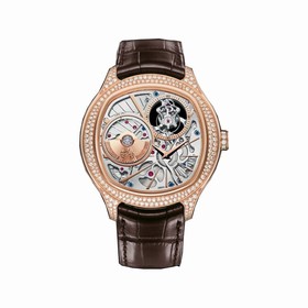 Piaget Emperador Skeleton Dial 18K Rose Gold Automatic Men's Watch GOA38058