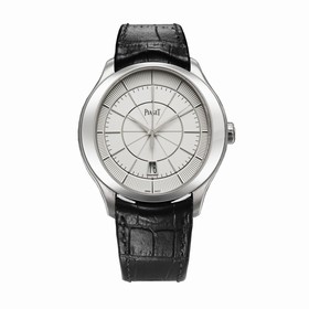 Piaget Gouverneur Silver Dial 18K White Gold Men's Watch GOA38110