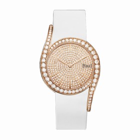 Piaget Limelight Gala Diamond Pave Dial 18K Rose Gold Ladies Watch GOA39163