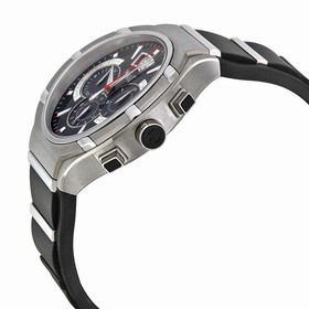 Piaget Polo Chronograph Automatic Black Dial Rubber Men's Watch G0A34002