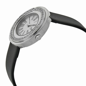 Piaget Possession Silver Dial Black Satin Ladies Watch G0A36187