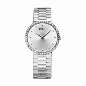 Piaget Traditional Silver Dial 18K White Gold Ladies Watch GOA37045