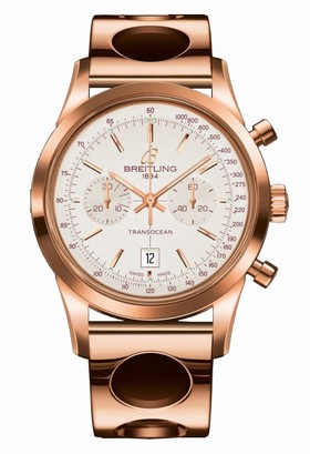 Breitling Transocean Chronograph 38 Gold / Silver / Racer (R4131012.G758.223R)