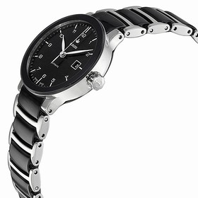 Rado Centrix Automatic Black Dial Two-tone Ceramic Ladies Watch R30942162