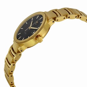 Rado Centrix Automatic Black Dial Yellow Gold-Plated Stainless Steel Ladies Watch R30280153
