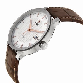 Rado Centrix Automatic Silver Dial Brown Leather Men's Watch R30939125