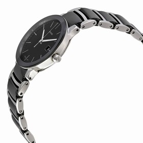 Rado Centrix Black Dial Two-tone Ceramic Ladies Watch R30935162