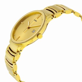 Rado Centrix Gold Dial Yellow Gold-Plated Stainless Steel Men's Watch R30527253
