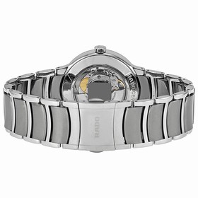 Rado Centrix Grey Dial Stainless Steel Case Stainless Steel and Black Ceramic Bracelet Men's Watch R30939132