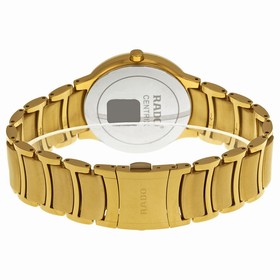 Rado Centrix Jubile Black Diamond Dial Gold-Plated Stainless Steel Men's Watch R30527713