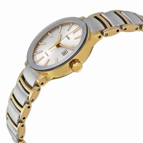 Rado Centrix Silver Dial Two Tone Stainless Steel Ladies Watch R30530103