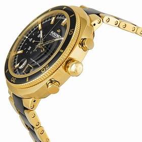 Rado D Star Chronograph Automatic Yellow Gold PVD and Black Ceramic Men's Watch R15967162