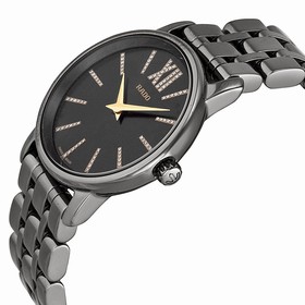Rado Diamaster Mini Black Dial Black Ceramic Ladies Watch R14064707