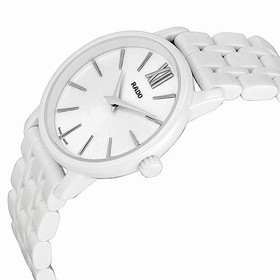 Rado DiaMaster Roman Mini White Dial Ceramic Case and Bracelet Ladies Watch R14065017