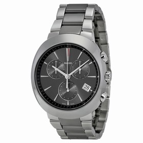 Rado D-Star Chronograph Grey Dial Two-Tone Ceramic Men's Watch R15937102