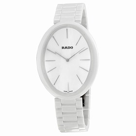 Rado Esenza White Dial White Ceramic Ladies Watch R53092012