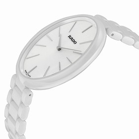 Rado Esenza White Dial White Ceramic Ladies Watch R53092012