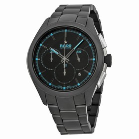 Rado HyperChrome Chronograph Black Dial Black Ceramic Men's Watch R32525152