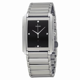 Rado Integral Black Dial Stainless Steel Ladies Quartz Watch R20997713