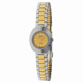 Rado Original Diastar Jubile Champagne Dial Diamond Automatic Ladies Watch R1255
