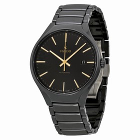Rado True Black Dial Black Ceramic Men's Watch R27056162