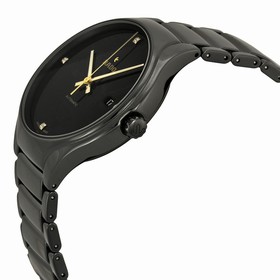 Rado True Black Dial Black Ceramic Men's Watch R27056712