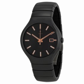 Rado True Black Dial Black Ceramic Men's Watch R27857172