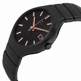 Rado True Black Dial Black Ceramic Men's Watch R27857172