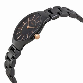 Rado True Thinline Black Ceramic Ladies Watch R27742152