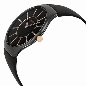 Rado True Thinline Diamond Black Dial Black Ceramic Men's Watch R27741709