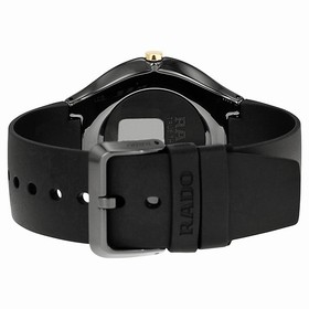 Rado True Thinline Diamond Black Dial Black Ceramic Men's Watch R27741709